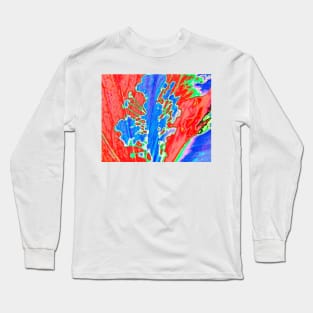 Gumamela Azure Long Sleeve T-Shirt